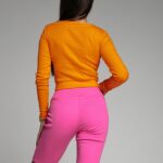 Spodnie kolarki prążkowane Items fuksja