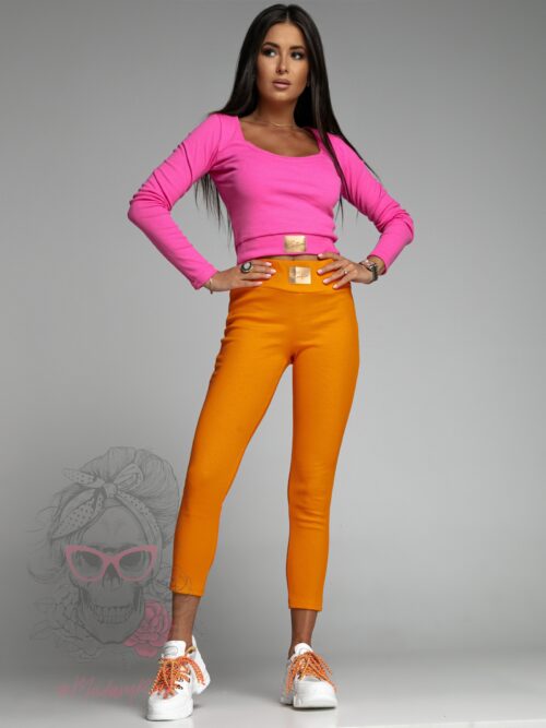 Bluzka prążkowana Items fuksja