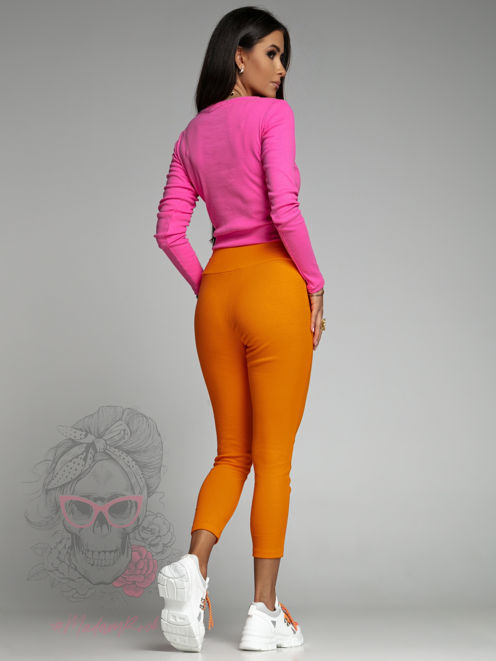 Bluzka prążkowana Items fuksja Bluzka prążkowana Items fuksja