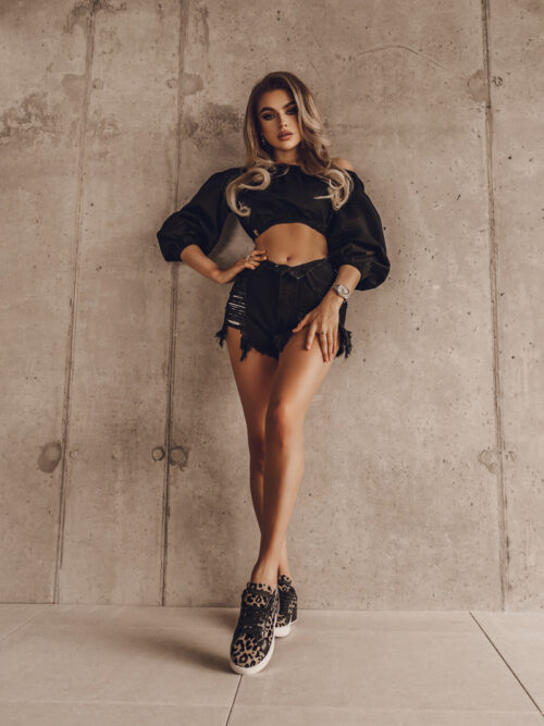 Top hiszpanka Hot Top czarny