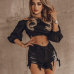 Top hiszpanka Hot Top czarny