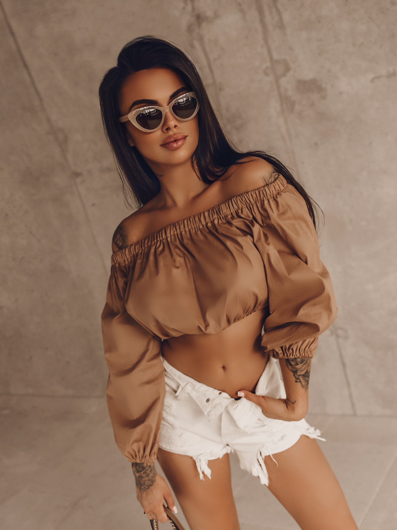 Top hiszpanka Hot Top karmelowy