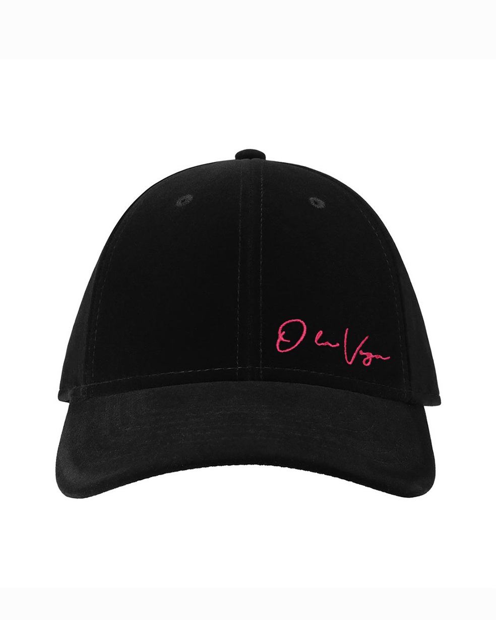 Czapka z daszkiem O'la Voga Velvet Cup czarna vs neon róż