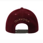 Czapka z daszkiem O'la Voga Velvet Cup LV bordowa vs gold