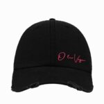 Czapka z daszkiem O'la Voga Ripped Cup czarna vs neon róż