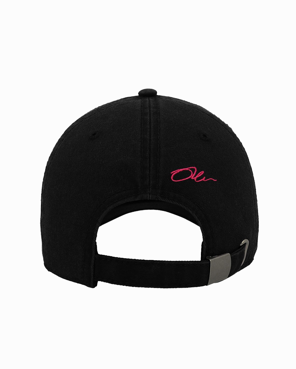 Czapka z daszkiem O'la Voga Ripped Cup czarna vs neon róż Czapka z daszkiem O'la Voga Ripped Cup czarna vs neon róż