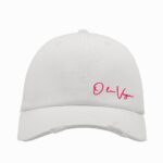 Czapka z daszkiem O'la Voga Ripped Cup biała vs neon róż