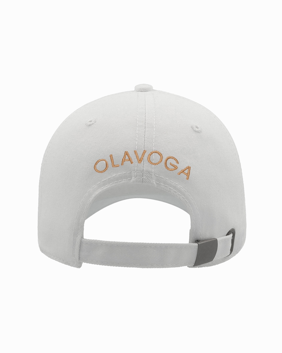 Czapka z daszkiem O'la Voga Ripped Cup LV biała vs gold