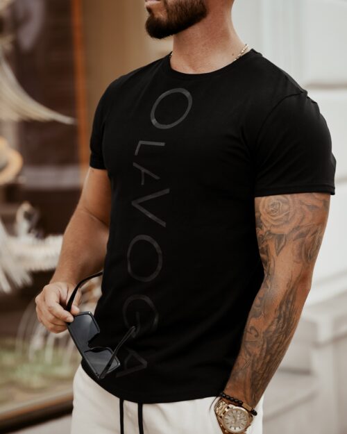 T-shirt męski Big OlaVoga czarny