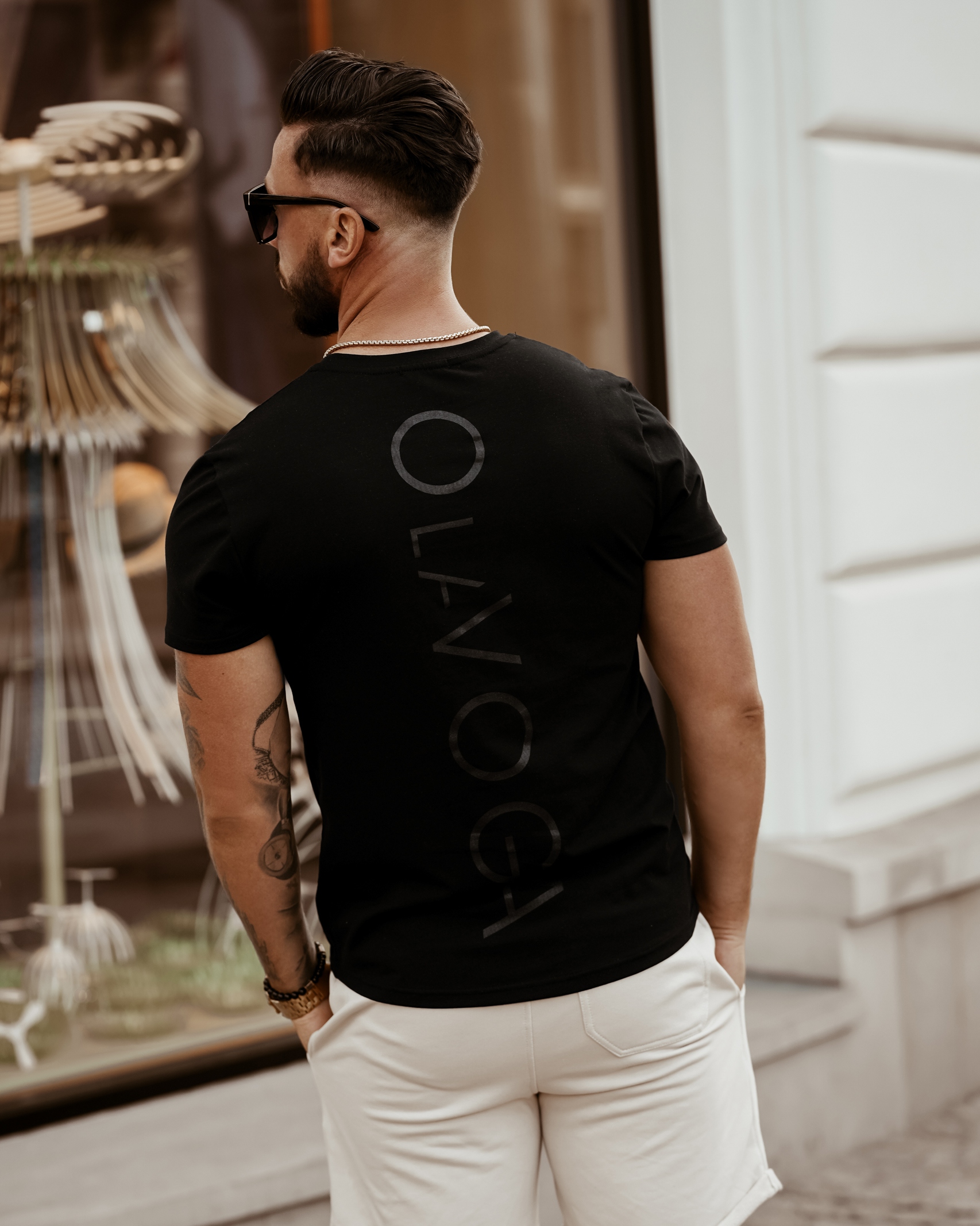 T-shirt męski Big OlaVoga czarny T-shirt męski Big OlaVoga czarny