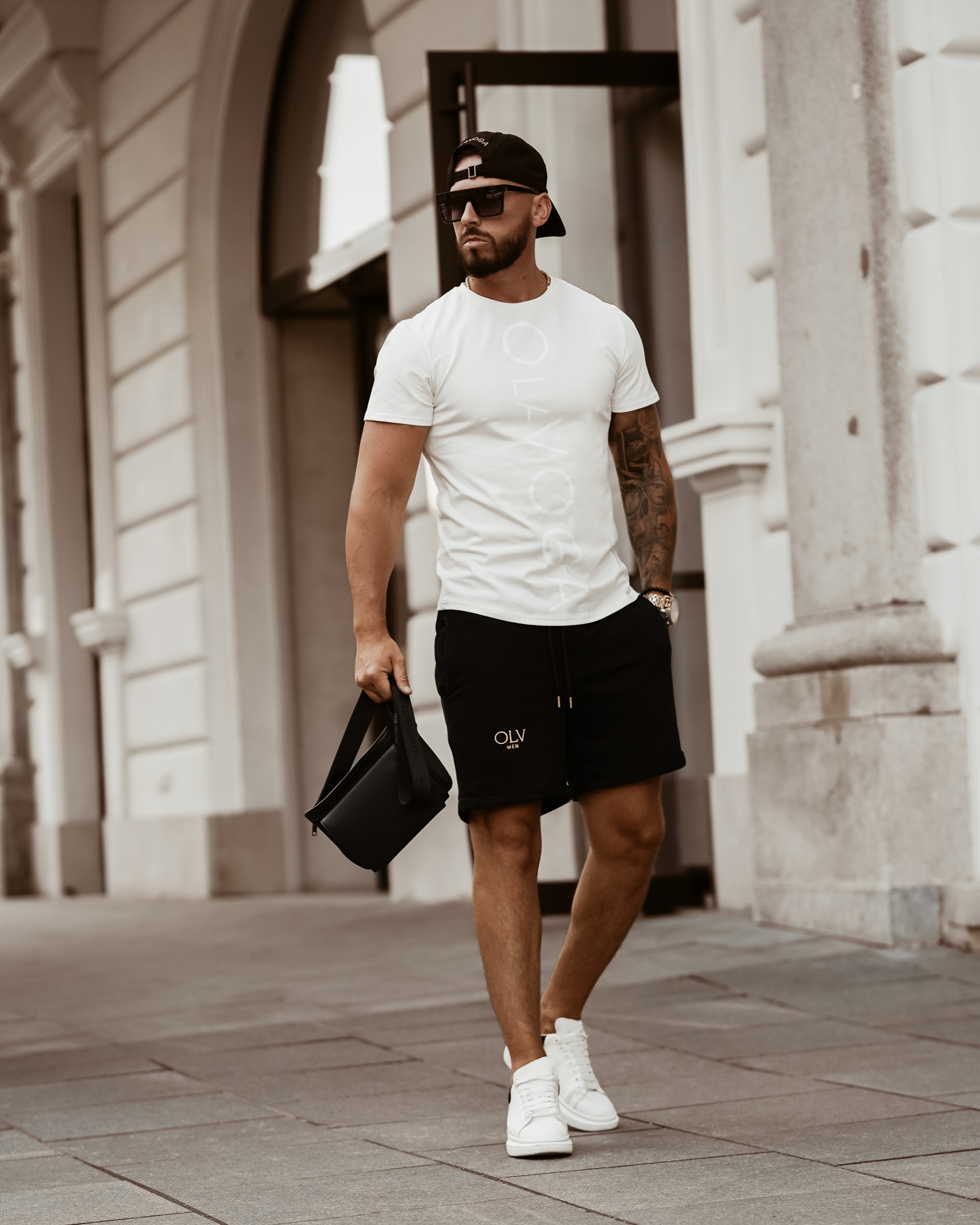 T-shirt męski Big OlaVoga biały T-shirt męski Big OlaVoga biały