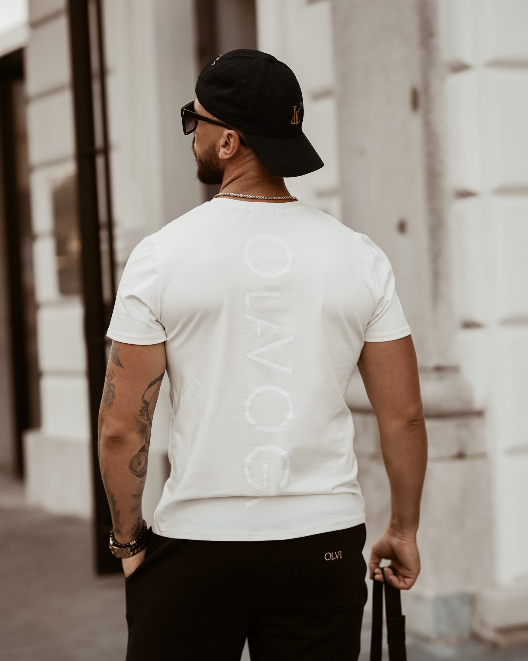 T-shirt męski Big OlaVoga biały T-shirt męski Big OlaVoga biały