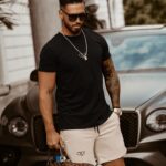 T-shirt męski bawełniany O'la Voga Arms czarny