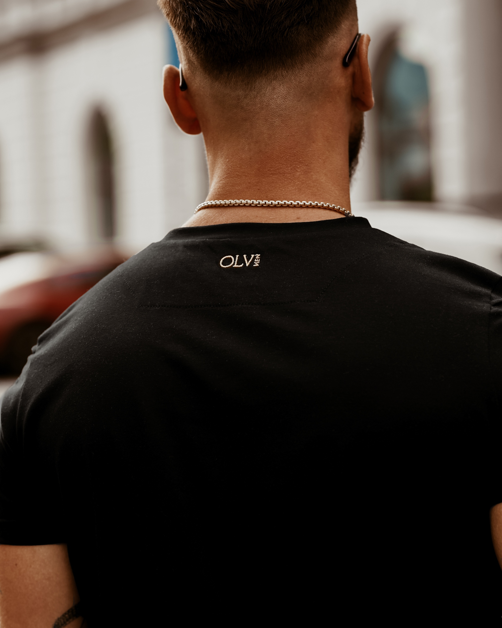 T-shirt męski bawełniany O'la Voga Arms czarny