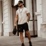 T-shirt męski bawełniany O'la Voga Arms beżowy