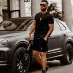 Komplet welurowy męski Deep Colors Ola Voga czarny