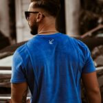 Komplet welurowy męski Deep Colors Ola Voga chabrowy