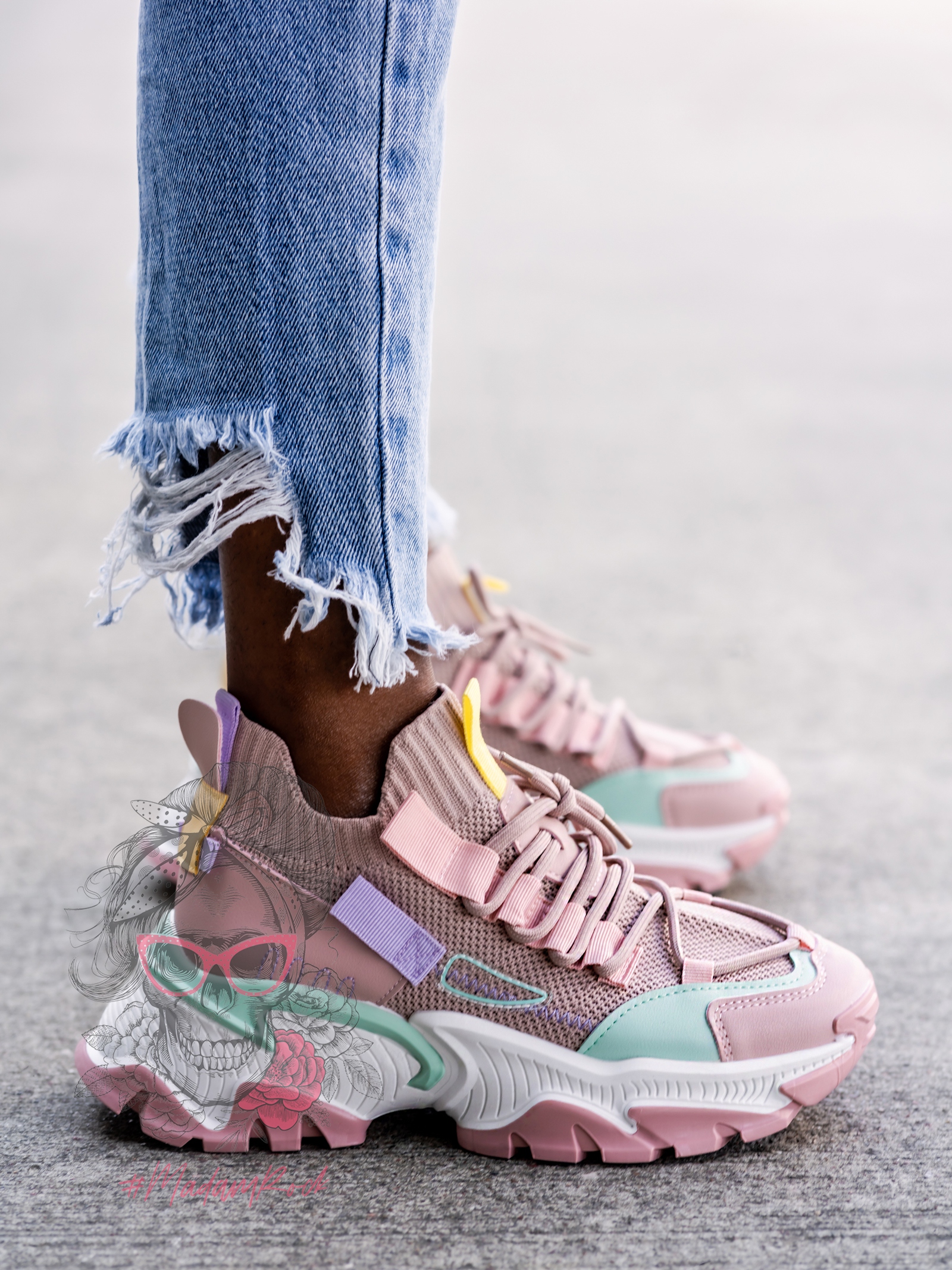 Buty sportowe Madam Runns III pudrowe