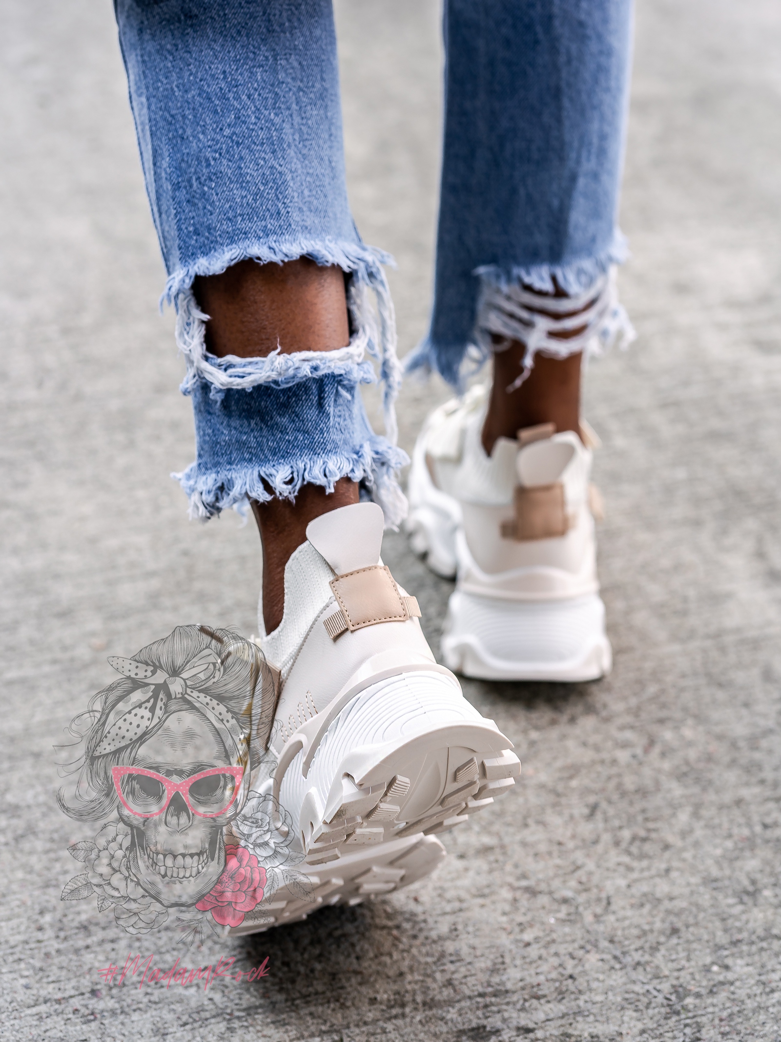 Buty sportowe Madam Runns III beżowe