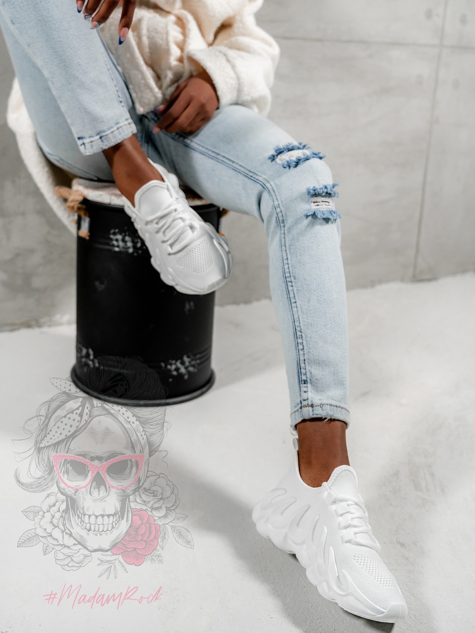 Buty sportowe Madam Despertar białe Buty sportowe Madam Despertar białe