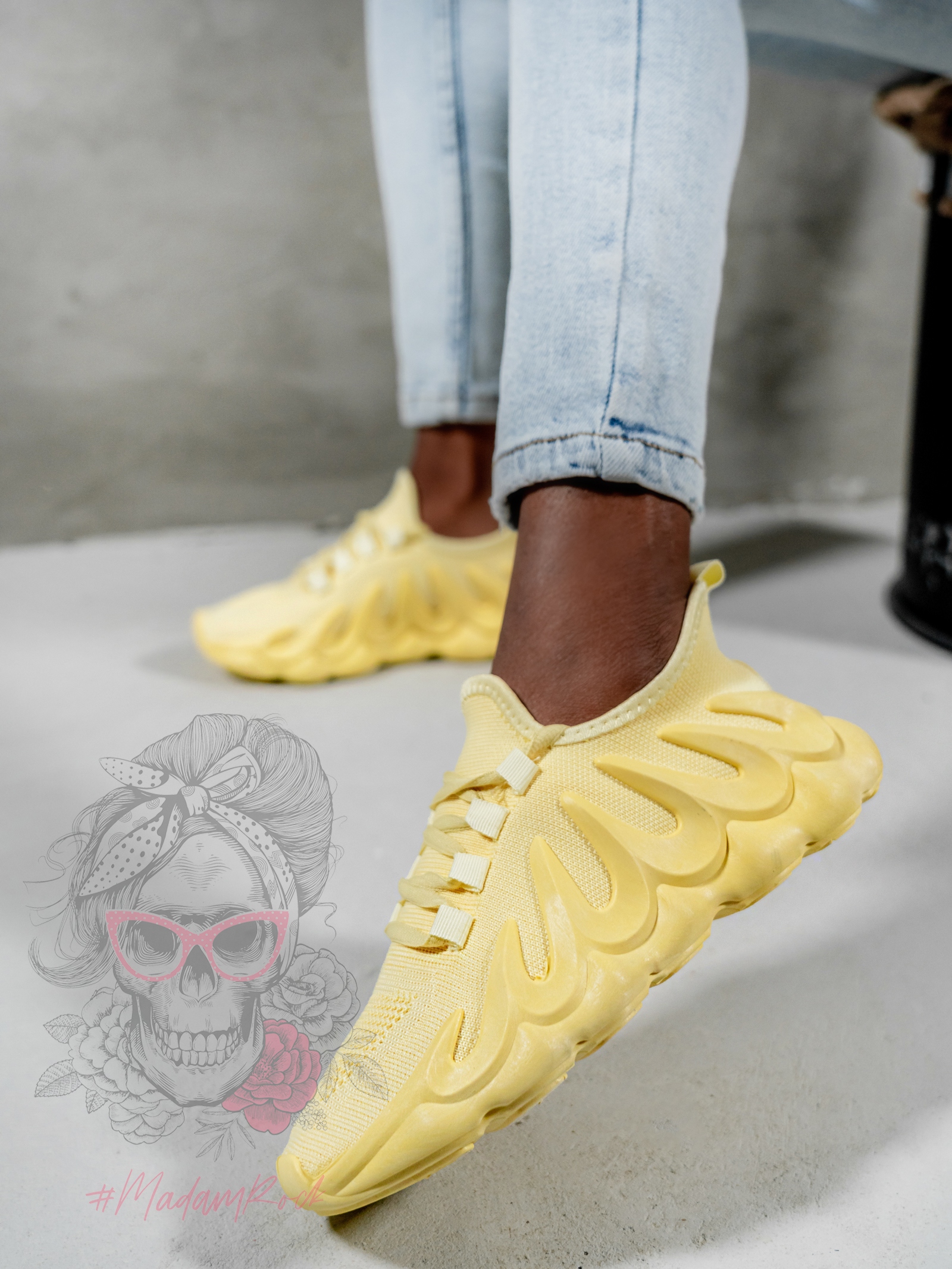 Buty sportowe Madam Despertar żółte