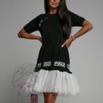 Sukienka z tiulem Pause czarna