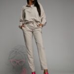 Komplet casualowy Marvis beżowy