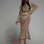 Komplet ażurowy Coachella złoty