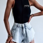 Body dopasowane Evel Ola Voga czarne