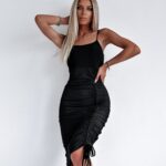 Sukienka marszczona Fancy Summer Ola Voga czarna