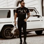 T-shirt męski Gold & Black O'la Voga czarny