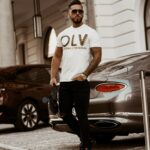 T-shirt męski Gold & Black O'la Voga biały