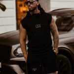 Komplet męski bawełniany OLV Set Man Ola Voga czarny