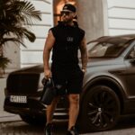 Komplet męski bawełniany OLV Set Man Ola Voga czarny