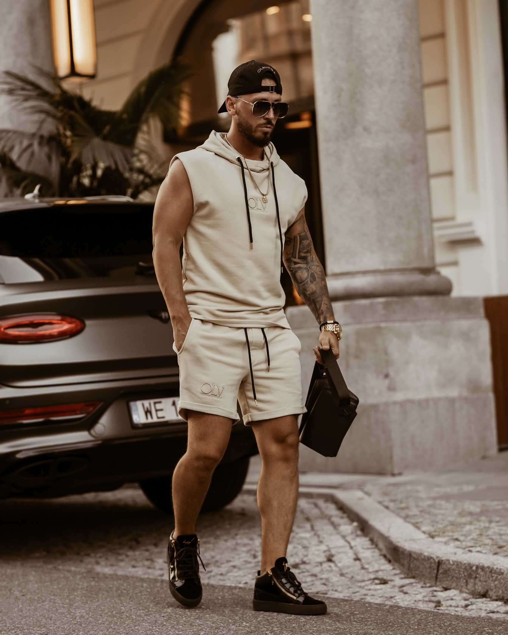 Komplet męski bawełniany OLV Set Man Ola Voga beżowy Komplet męski bawełniany OLV Set Man Ola Voga beżowy