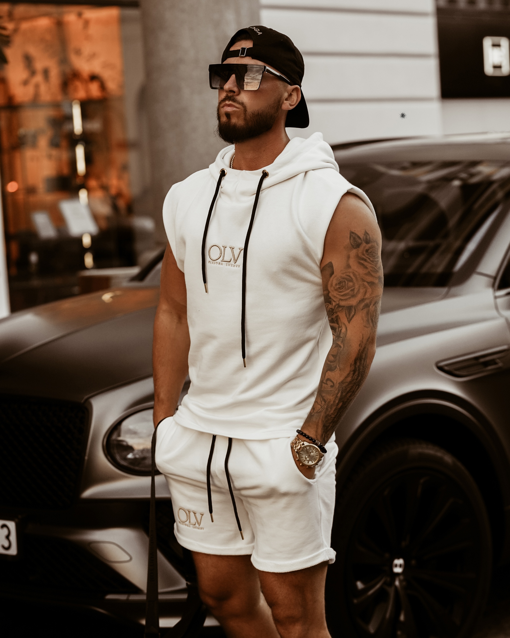 Komplet męski bawełniany OLV Set Man Ola Voga ecru