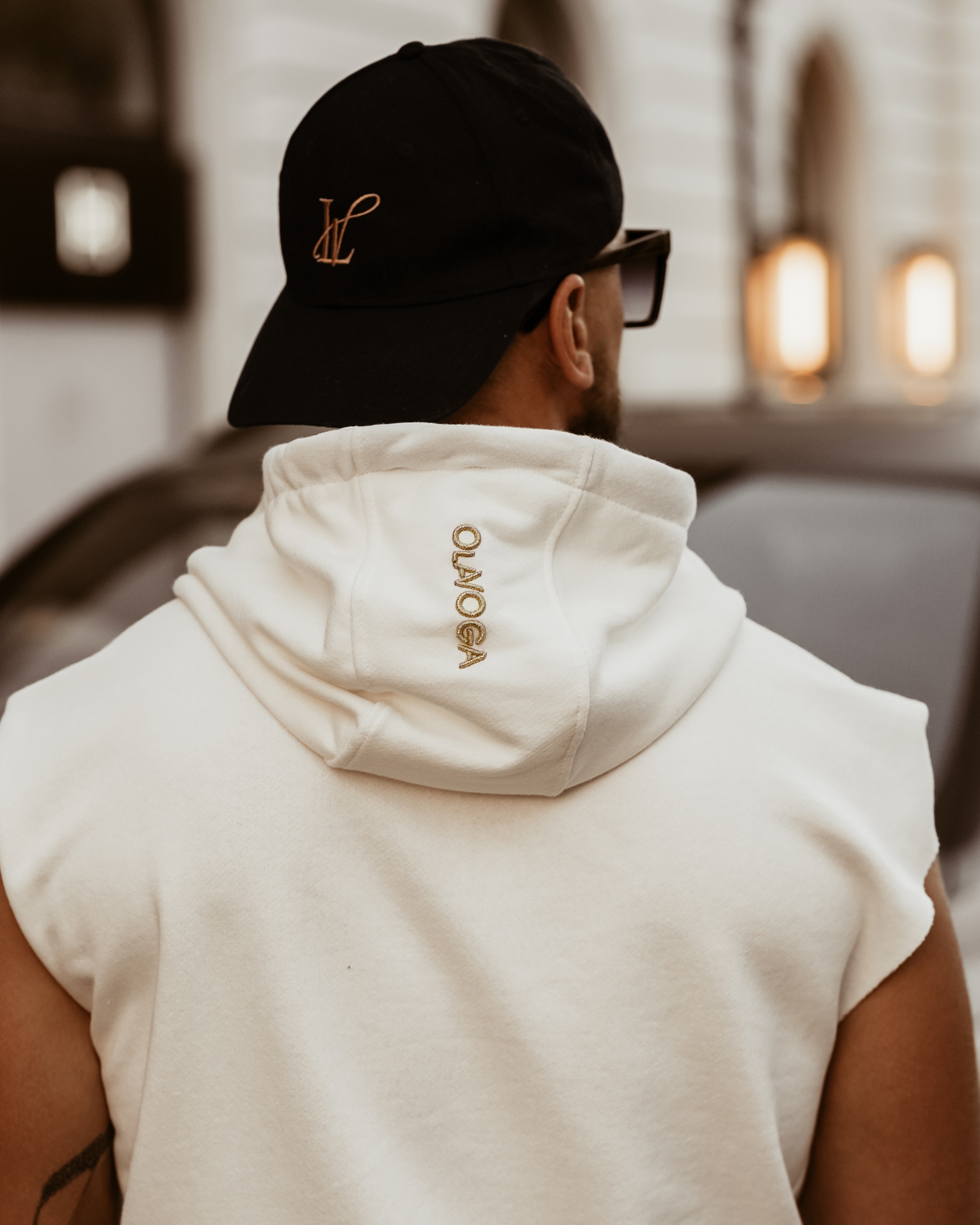 Komplet męski bawełniany OLV Set Man Ola Voga ecru