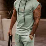 Komplet męski bawełniany OLV Set Man Ola Voga zielony