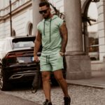 Komplet męski bawełniany OLV Set Man Ola Voga zielony