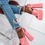 Sandały na platformie Madam Multitude morelowe