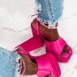 Sandały na platformie Madam Multitude fuksja