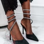 Czółenka szpilki Madam Coil czarne