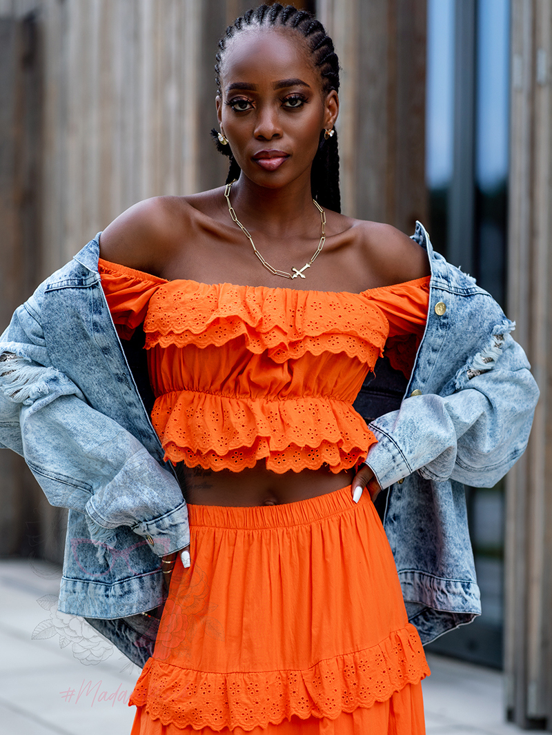 Kurtka oversize Sequin Spring niebieska