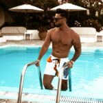 Spodenki kąpielowe męskie Paint Ola Voga białe