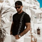 T-shirt męski Ola Voga LV Original czarny