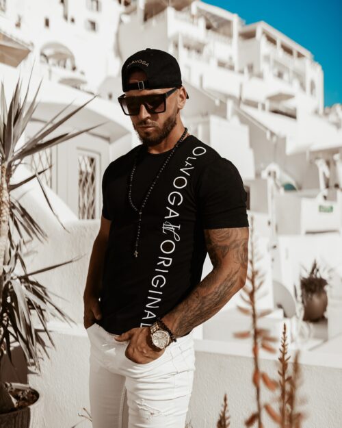 T-shirt męski Ola Voga LV Original czarny