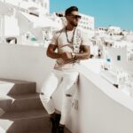 T-shirt męski Ola Voga LV Original beżowy