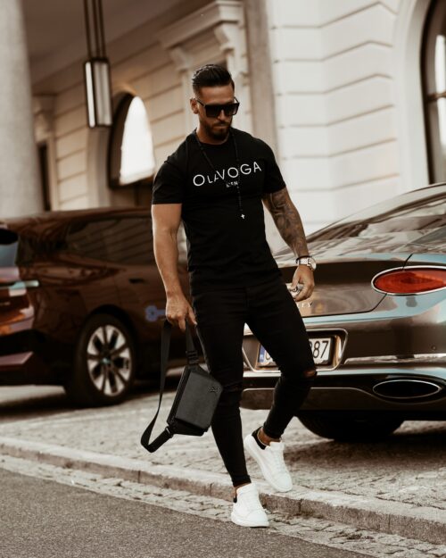 T-shirt męski Olavoga men Ola Voga czarny