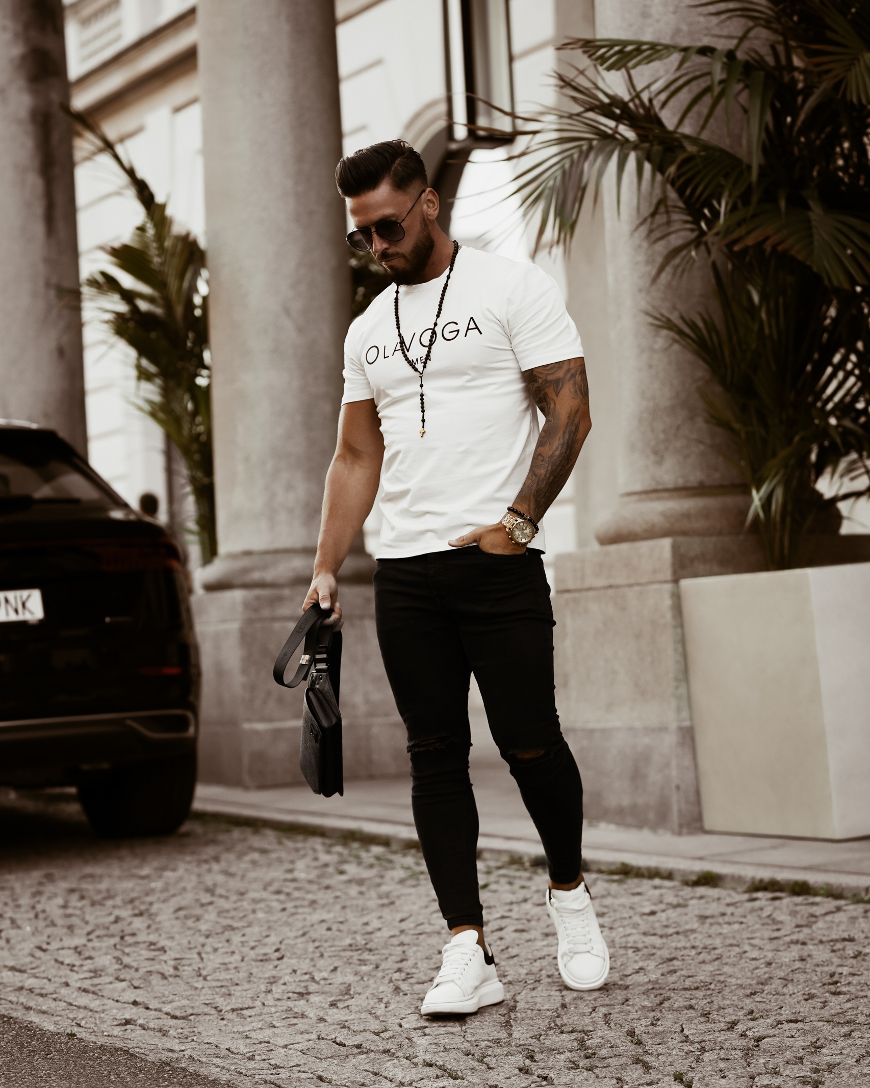 T-shirt męski Olavoga men Ola Voga biały T-shirt męski Olavoga men Ola Voga biały