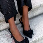 Czółenka zamszowe Madam Doffo czarne